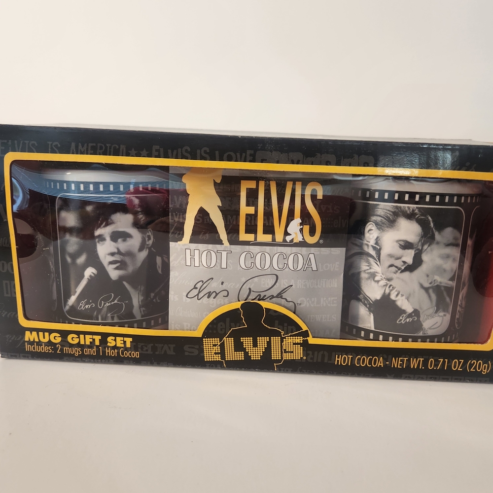 Elvis Presley Black and White Mug Gift Set